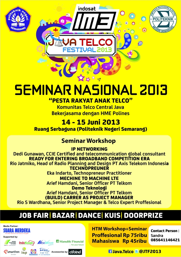 Flyer Java Telco Festival 2013